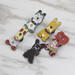Factory Wholesale In Stock Gift Animal Pin Badges Cute Enamel Dog Pin