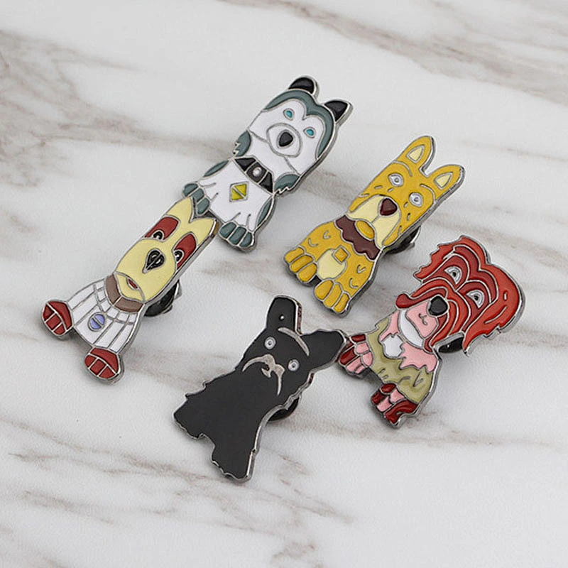 Factory Wholesale In Stock Gift Animal Pin Badges Cute Enamel Dog Pin
