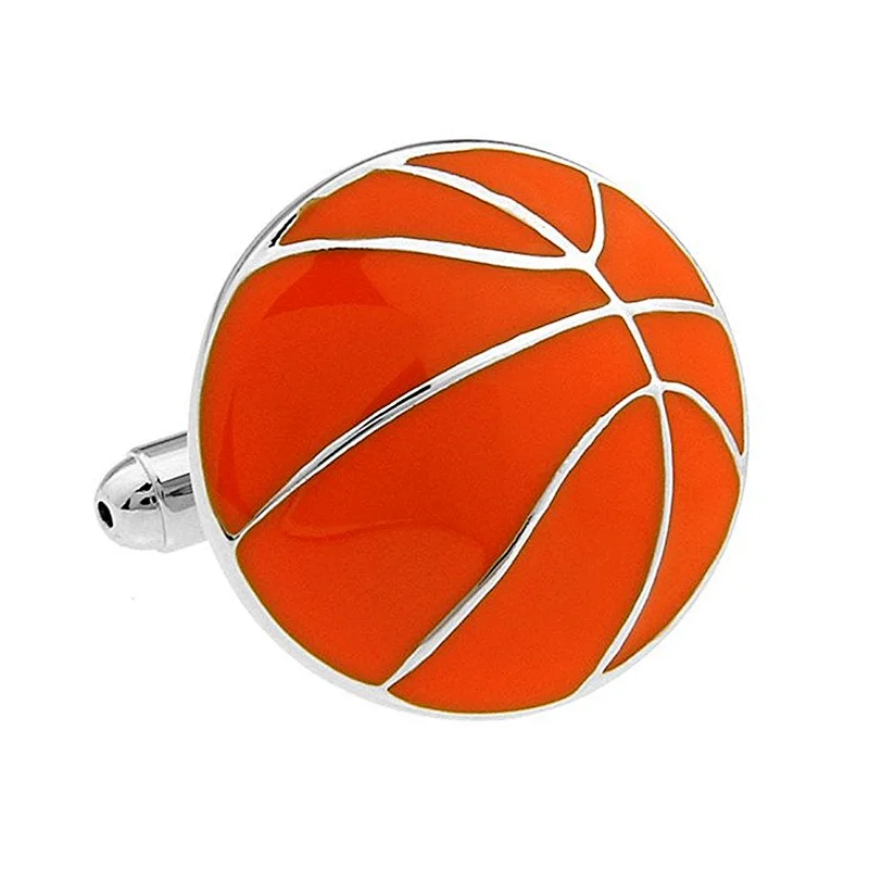 Wholesale Sell Custom Blank Fashion basketball Cufflinks For Men