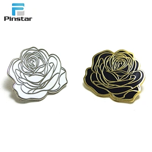 Customize metal men suit gift flower lapel pins badge