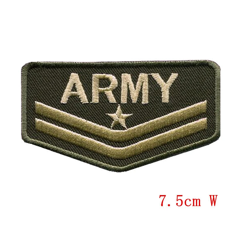china direct factory custom military army embroidery patches
