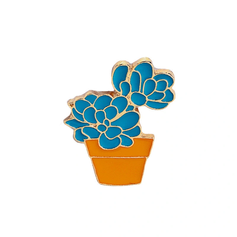 Summer Fashion Fresh Style Brooch Flower and Tree Enamel Lapel Pins