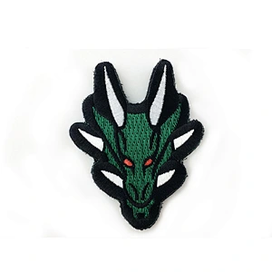 Customized high quality popular dragon embroidery patch