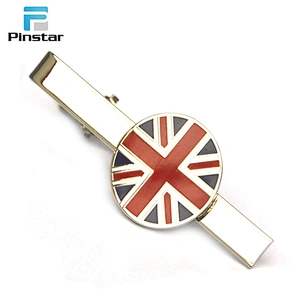 China factory wholesale low prices mens silver pin tie clip