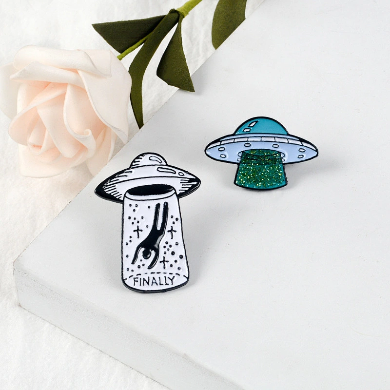 Bulk UFO Enamel Pin Alien Lapel Pin in Stock