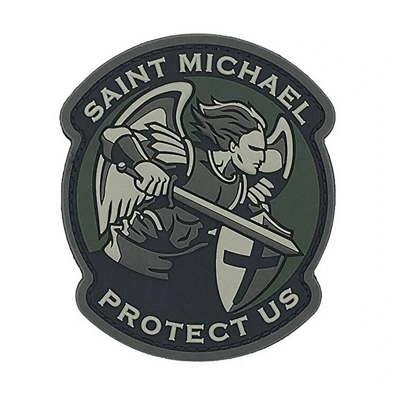 No Minimum Clothes Skull 3D Hook and Loop Custom Rubber Logo PVC Patch