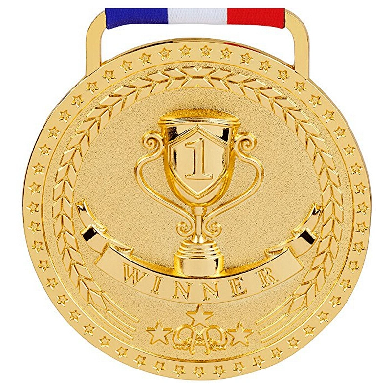 cheap metal blank ribbon hanger Gold Silver Bronze Sports Medals Custom Medal