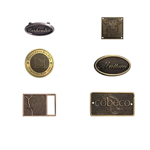 Chian metal tag factory custom metal logo tag
