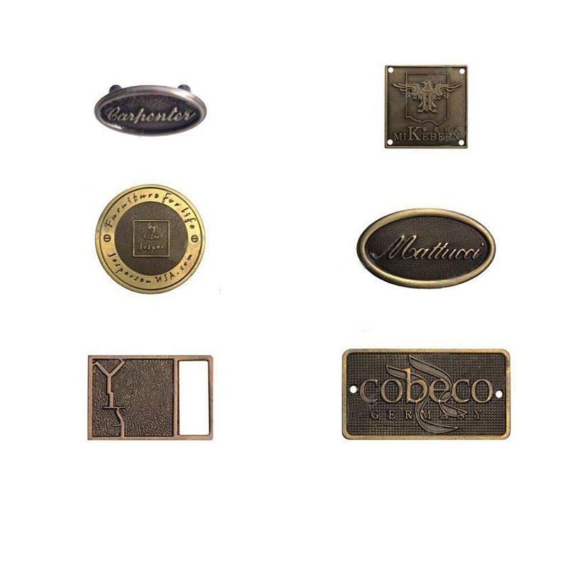 Chian metal tag factory custom metal logo tag