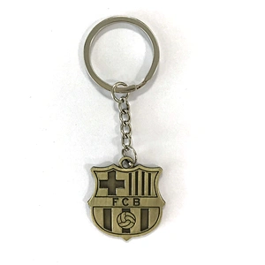 Antique Copper Football Team Keychains Metal Keychain Football Club