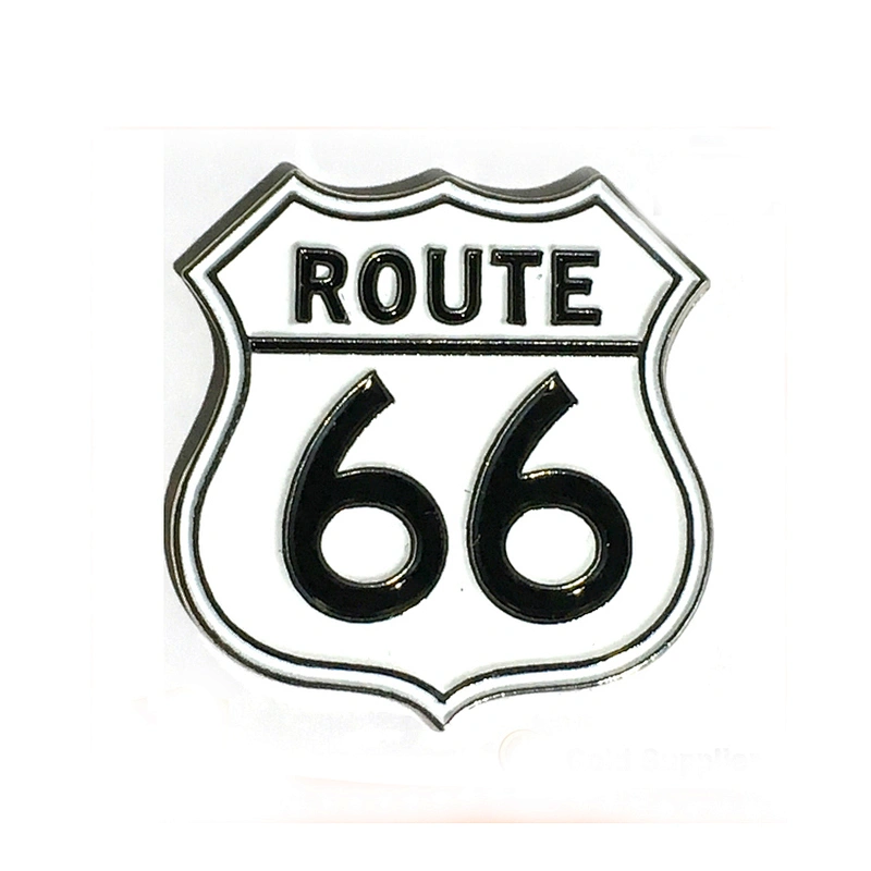 Factory Store Soft Enamel Route 66 lapel pin Badge