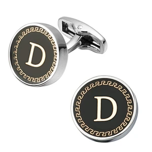 Make your own metal custom different letters cufflinks for shirt