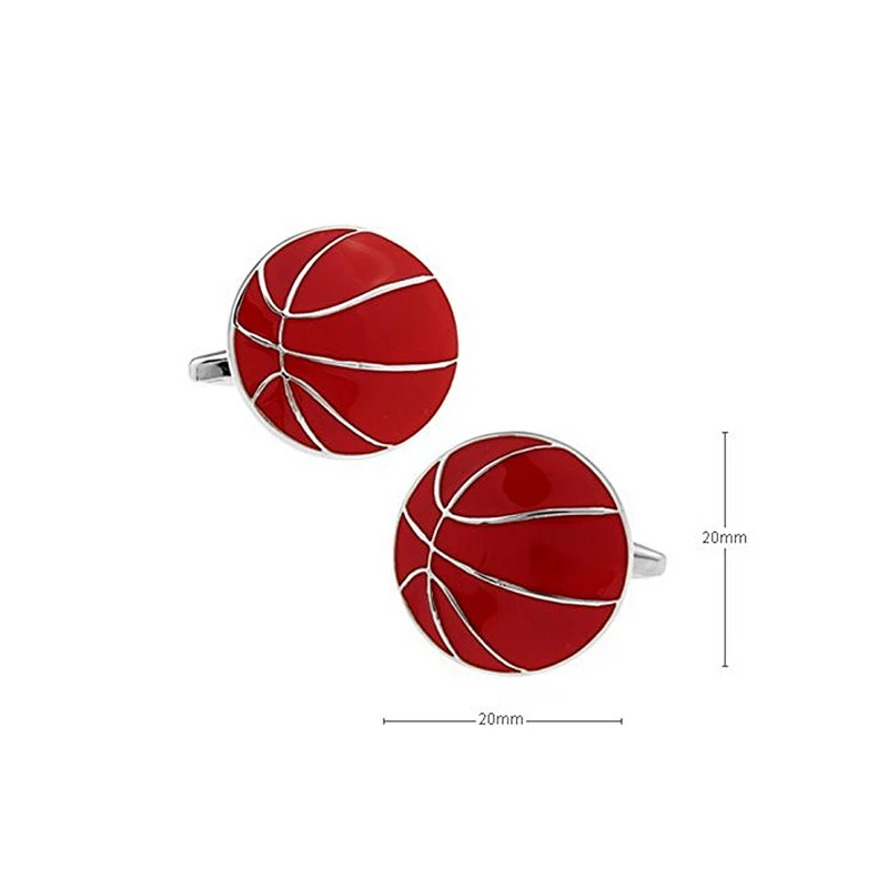 Wholesale Sell Custom Blank Fashion basketball Cufflinks For Men
