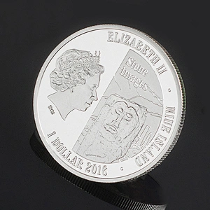 Factory Making Cheap Promotional High Quality Custom Logo Digital Print Silver Coin