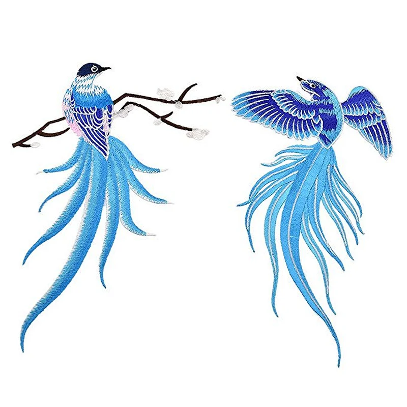 Latest Computer Elegant Bird Embroidery Designs Clothing Patch