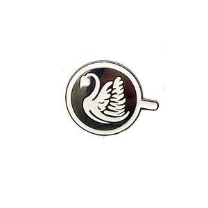 Free sample custom coffee shape metal fashion enamel lapel pin