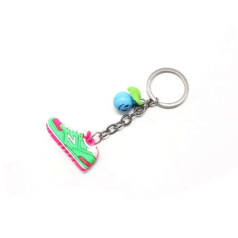 Hot selling different styles sport shoes high quality custom pvc keychains