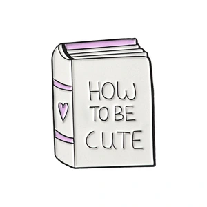 Cute Pink Color Bag Book Camera Phone Shaped Lapel Pin