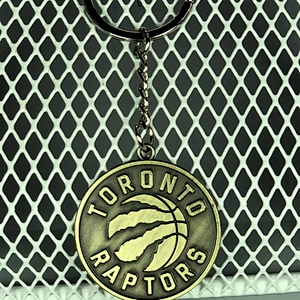 Antique Copper Pendant Metal Bag Keychains Basketball Team keychain