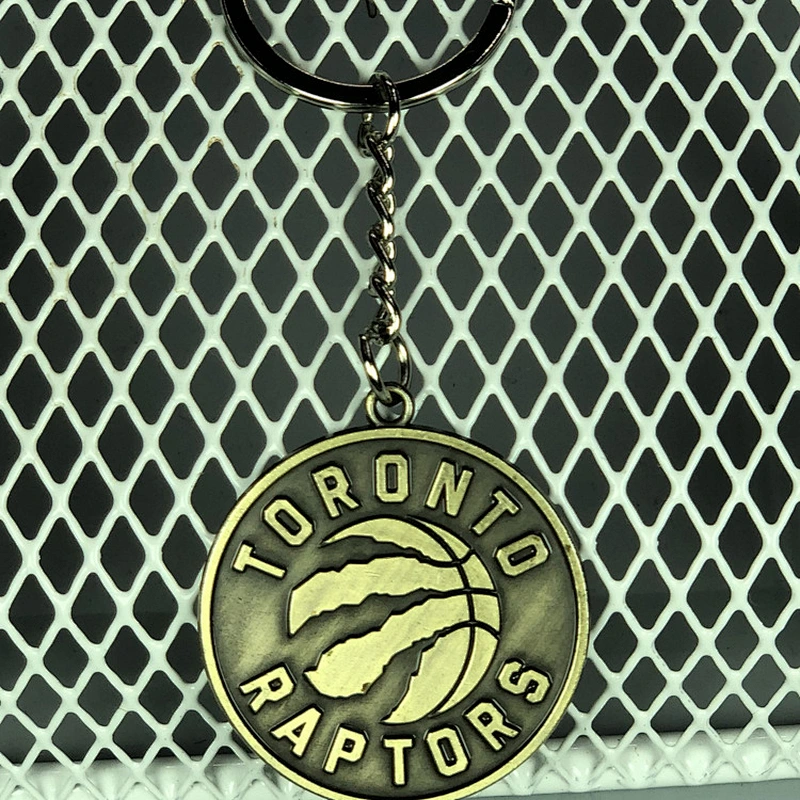Antique Copper Pendant Metal Bag Keychains Basketball Team keychain