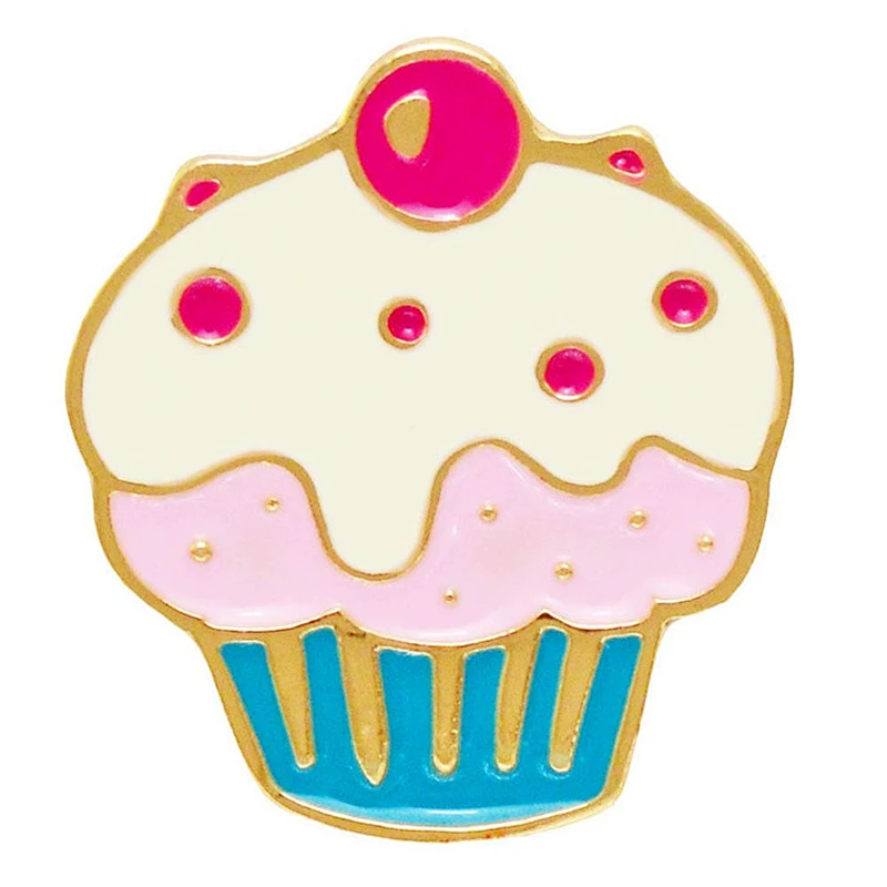 Birthday cake  enamel pin bdage