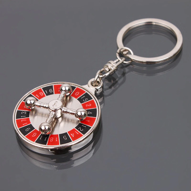 china factory bulk custom logo compass key chain