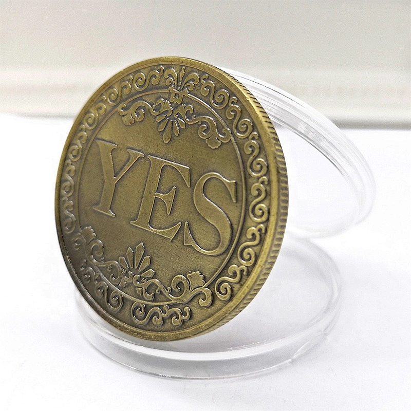 Factory Wholesale In Stock Making Decision Commemorative Coins Yes or No Lucky Coin for Collection Toy