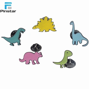 Small Dinosaurs Kids Shirt Collar Jeans Bag Brooch Pin