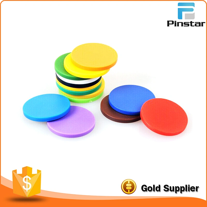 cheap wholesale blank colorful custom plastic token coin for game
