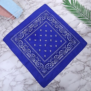Factory Wholesale In Stock Multifunctional Headbands Square Head Scarf Hip Hop 100% Cotton Bandana