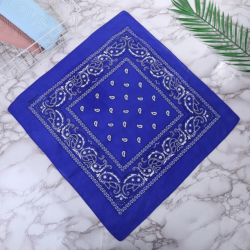 Factory Wholesale In Stock Multifunctional Headbands Square Head Scarf Hip Hop 100% Cotton Bandana