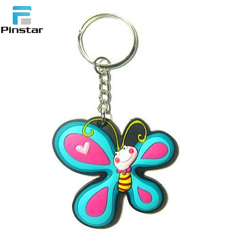 2018 Different Styles Cheap Custom cartoon animal 3D PVC keychains