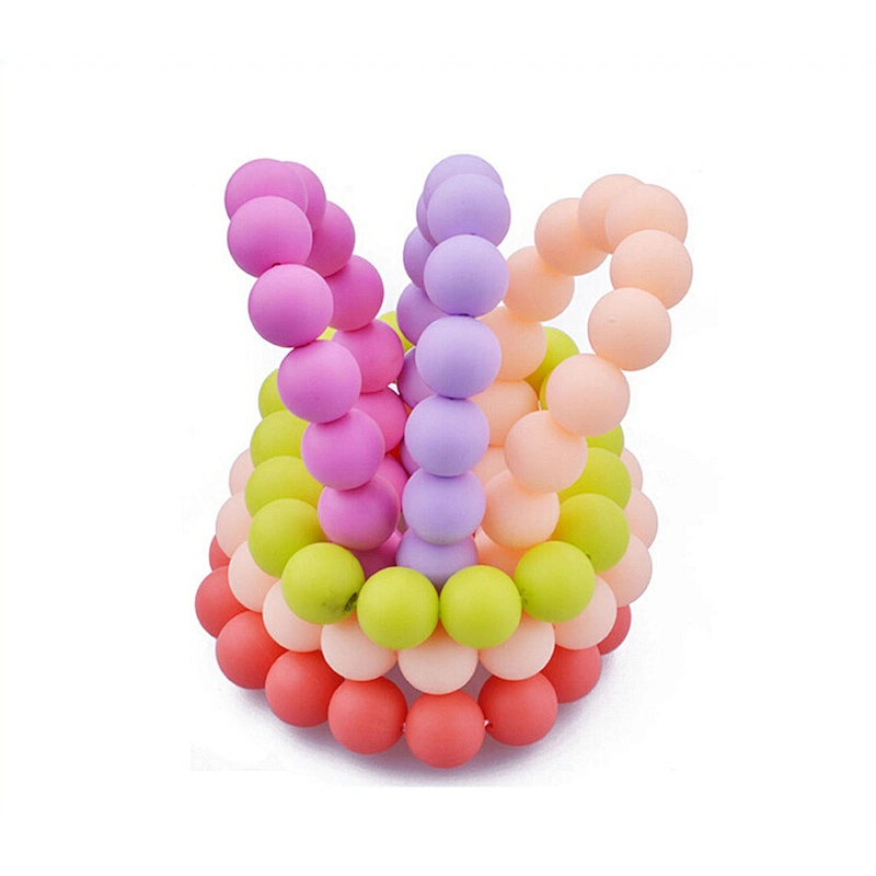 Low Price Promotional Oem Single Color Wristbands Silicone Bead Bracelet