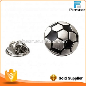 Wholesale Fancy Bulk Soccer Metal Lapel Pin Badge Buttons
