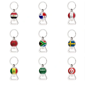 Different customized football match bottle opener keychain