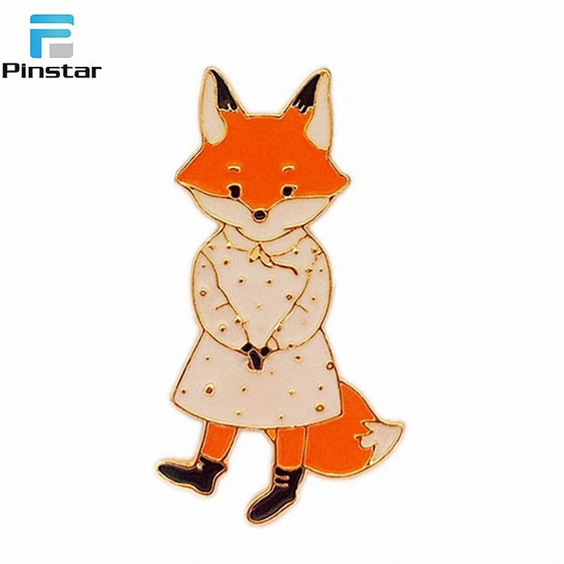 different Animal shaped like rabbit fox metal Lapel Pin