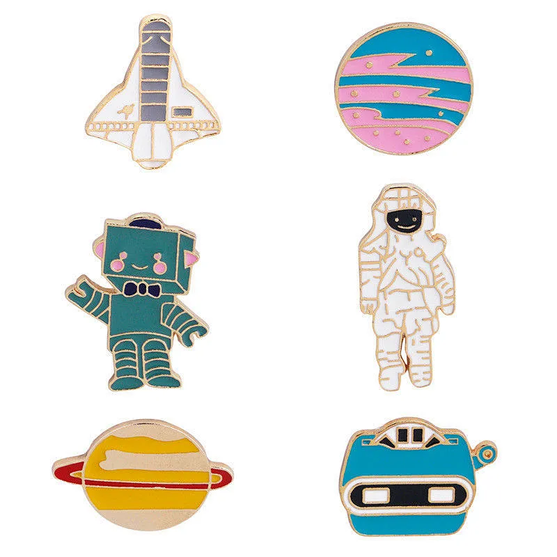 Wholesale Metal pin Custom spaceman Hard Enamel Pin