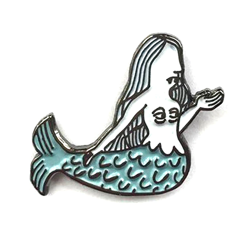 Custom High Quality Hard Enamel Mermaid Lapel Pin