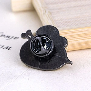 Factory Making Wholesale Cute Custom Carton Pins Black Yellow Enamel Honey Bee Pin