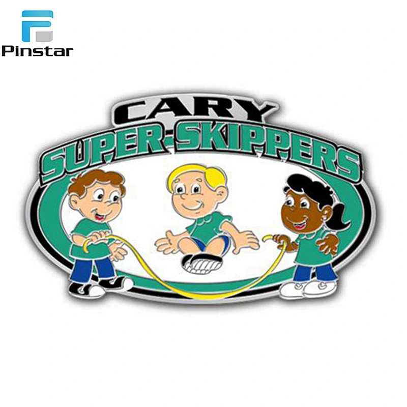 Direct sale personalized custom metal cute kids shaped lapel pin