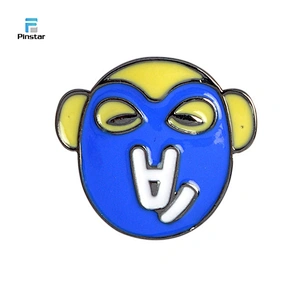 Hot style customized no minimum designer enamel noodle lapel pins for sales