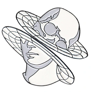 Making Custom Design Abstract Art Stone Statue Human Head Soft Enamel Pin