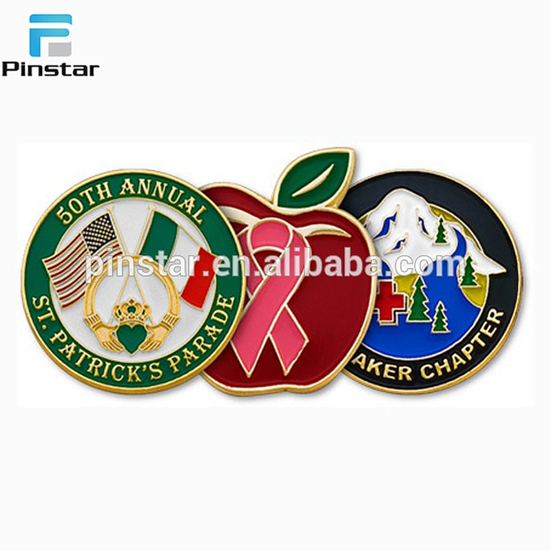 Enamel Lapel pin badge custom hinged lapel pin