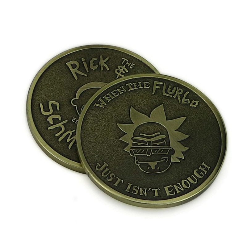 Factory Making Custom Design Antiqu Bronze Plated Challenge Coins Custom