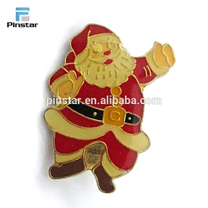 China gift custom christmas metal soft enamel lapel pin badge with logo