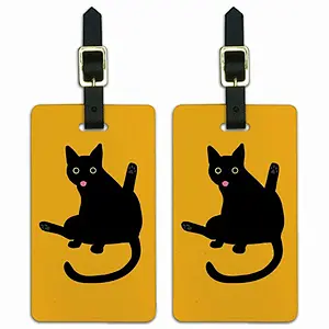 2018 New design custom cat soft PVC luggage tag