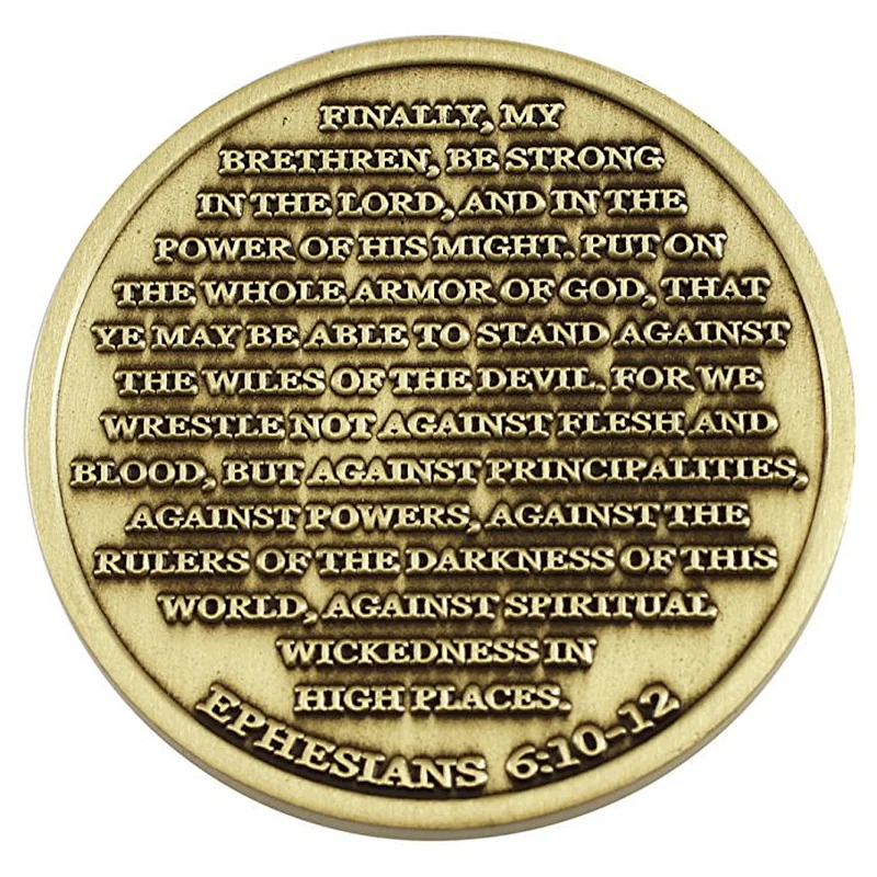 custom design soldier copper engraved 3D plated coin