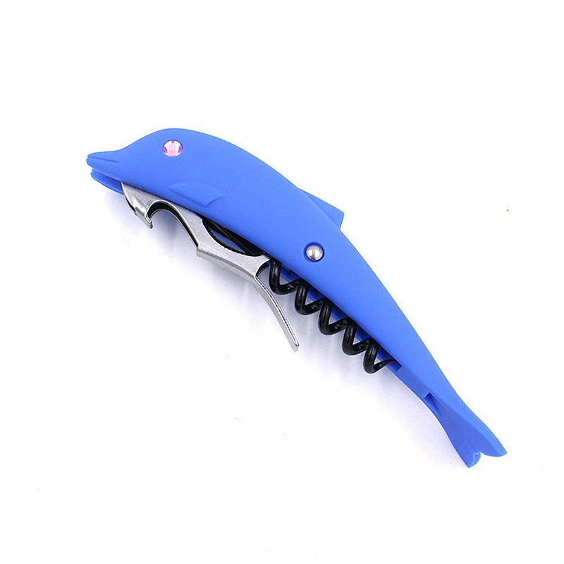 Wholesale cheap dolphin shape wine bottle opener