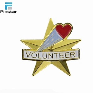 Metal crafts lapel pin badge custom detective badge