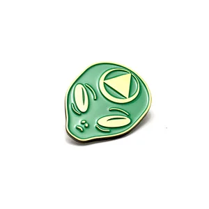 Promotional Customized Green Aliens Metal Lapel Pins Promotional Customized Metal Lapel Pins
